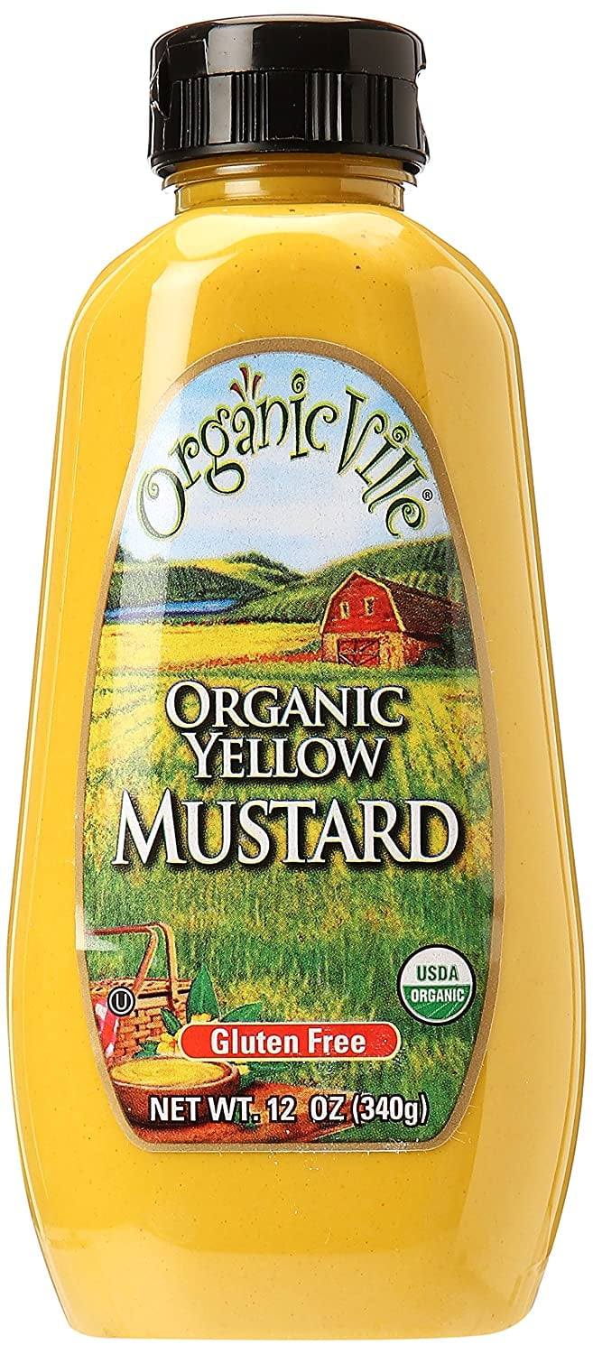 Organicville Organic Yellow Mustard -- 12 oz Pack of 2
