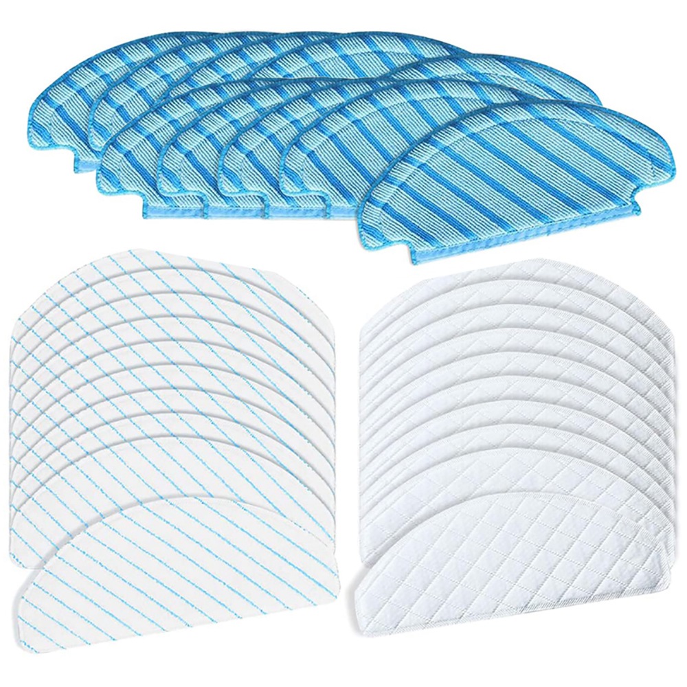 30Pcs Replacement Mopping Pads Set for Microfiber Mop Cloths for DEEBOT