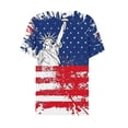 thumbnail image 4 of VerPetridure American Flag Shirt Women 4th of July Patriotic T Shirt Funny Stars Stripes Graphic Tee Independence Day T-Shirt Top, 4 of 5