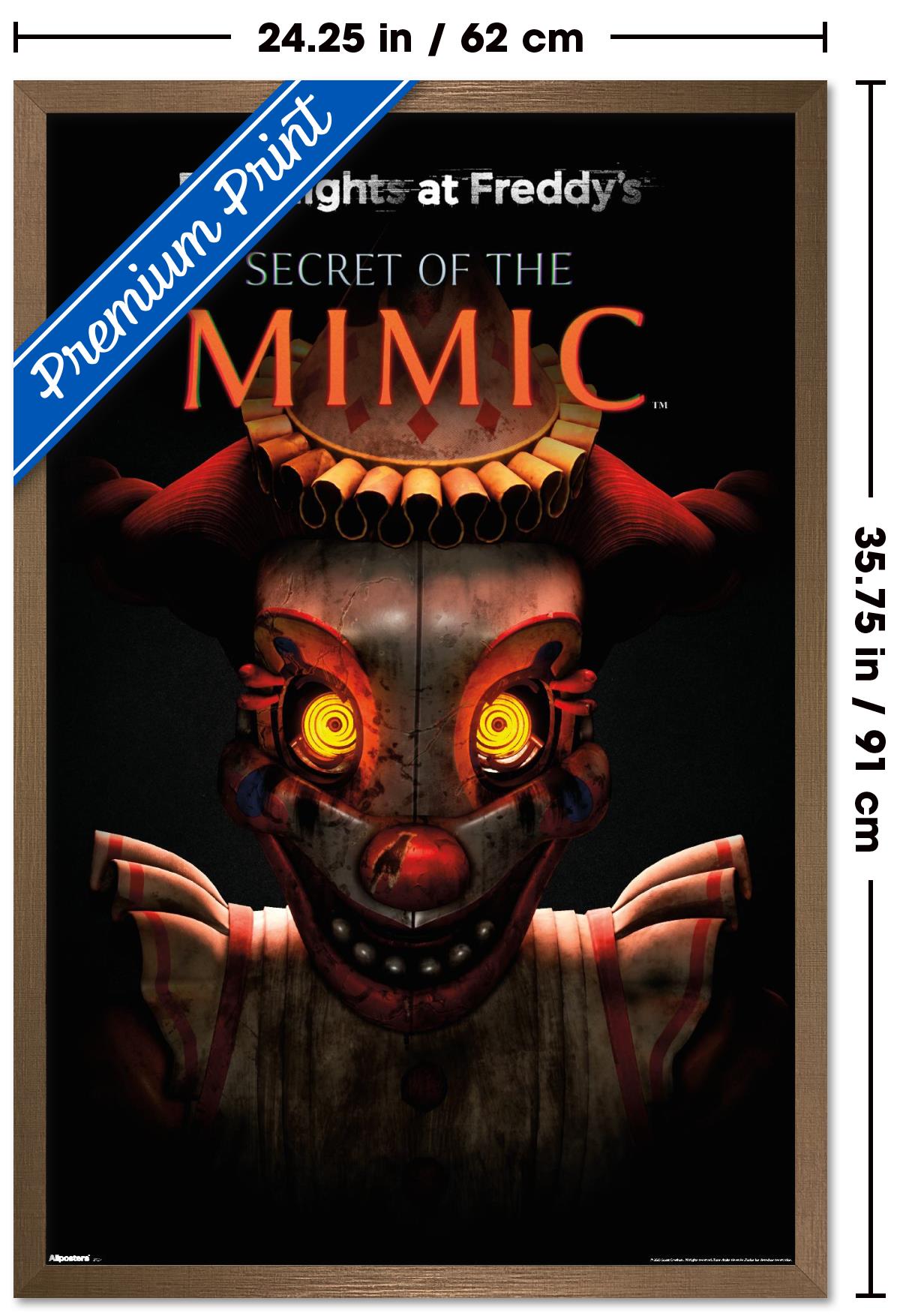 Five Nights At Freddy's: Secret of the Mimic (2025) - Cover Wall Poster, 22.375" x 34" Framed