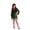 Green, variant on Mercatoo Christmas 𝐄lf 𝘾𝙤𝙨𝙩ume for Girls 4 Piece Santa Helper Outfits Kids Xmas Festive Part𝐲 Clothes Dress Belt Hat Socks