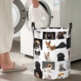 thumbnail image 5 of Lsque dogs pets collage Pattern Laundry Hamper Basket, Tall Woven Rope Hamper Basket for Clothes, Lightweight Storage Basket, Collapsible Waterproof-, 5 of 6