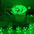 thumbnail image 4 of LINLIN 2Pack Solar Flower String Lights, Waterproof 22ft 50LED Peach Cherry Blossom Solar Powered Fairy Lights 8mode for Indoor Outdoor Garden Party Wedding Christmas Decorations, 4 of 8