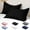Black, variant on Uklsqma Solid Color Pillowcase Set of 2 | 100% Polyester Soft & Breathable Pillow Covers for Bedroom, Dorm, School | 31.5" x 21" Standard Size in White, Gray, Navy, Pink, Blue