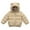 Khaki, variant on Baby Boys Winter Coat Baby Hoodie with Bear Ear Lightweight Down Jacket Boy Jacket 6-12 Months