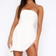 thumbnail image 4 of Vestido Mujer Ajustado Holgado Color Sólido Sin Mangas Traje Diario Kuymtek Blanco T XL para Mujer, 4 of 6