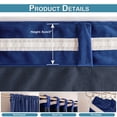 thumbnail image 5 of Rosnek 2 Panels Navy Blue Velvet Curtains 108 inches, Thermal Insulated Rod Pocket Window Drapes for Living Room Soft Luxury Home Decor Curtains for Bedroom Kids Room, 5 of 7