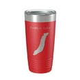 thumbnail image 1 of Redfish Lake Map Tumbler Travel Mug Insulated Laser Engraved Coffee Cup Idaho 20 oz Red, 1 of 1