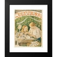 thumbnail image 2 of Venny Soldan-Brofeldt 11x14 Black Modern Framed Museum Art Print Titled - Mother and Son (Antti) Wrapping Christmas Gifts, 2 of 5