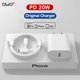thumbnail image 2 of Para Apple cargador USB tipo C Original para iPhone 12 11 14 13 Pro Max Mini XS Max 8 Plus iPad Air cargador PD Cable de carga rápida Dengxun unisex, 2 of 2
