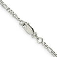 thumbnail image 3 of 925 Sterling Silver Figaro Chain Styles Necklace 2.25 mm 28 inch, 3 of 4