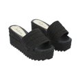 thumbnail image 1 of Sandalia Plataforma Con Yute Para Mujer Yute Negro Platonia MIA-01-NATURAL, 1 of 5