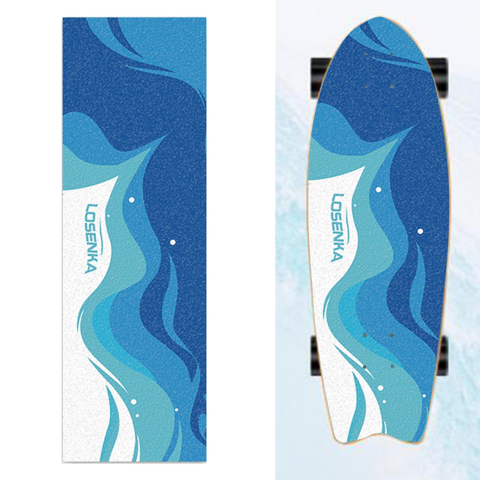 colaxi 3xSkateboard Skate Board Scooter Longboard Tape Grip Waves