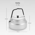 thumbnail image 3 of Amdohai 800ml Aluminium Kettle with Spout Ultralight Camping Kettle Coffee Pot Stovetop Kettle Teapot Coffee Maker for Outdoor Camping Backpacking Home Use, 3 of 8
