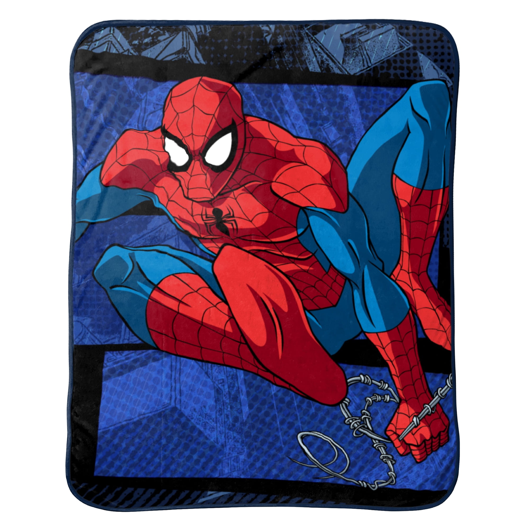 Marvel Spiderman Burst Flannel/Silk Touch Throw