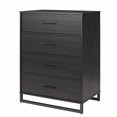 thumbnail image 3 of Ameriwood Home Monterey 4 Drawer Dresser, Black Oak, 3 of 8