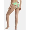 thumbnail image 5 of No Boundaries Women's Floral High Leg Low V Waist Swim Bottoms, Sizes XXS-XXL, 5 of 5
