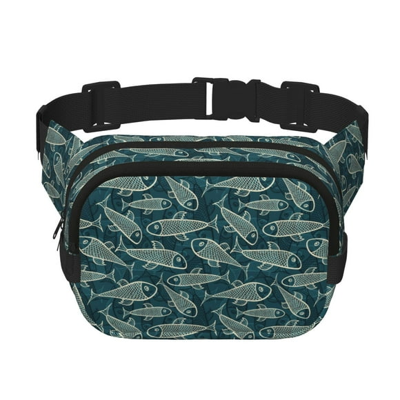 Gaeub Fish Style print Collapsible Cooler Bag Insulated,Leakproof Food Bag for Hot or Cold Food Delivery,Travel Insulated Bag, or Beach Cooler Bags