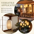 thumbnail image 3 of BEADCEST 2Ud Faroles Japoneses Estilo Tradicional Beige Plegables Perfectos Para Ambientes Festivos, 3 of 7