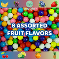 thumbnail image 6 of Dubble Bubble Mini Gumball Machine Refills 4.4 oz Bag (2-PACK), 1/2 inch 13mm Assorted Fruit Flavor Bubble Gum, Kosher, Gluten Free Bundle With Galley Grove Sugar-Free Breath Mints, 6 of 13