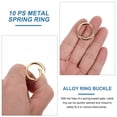 thumbnail image 2 of Minkissy 10Pcs Golden Metal Spring Clips Round Bag Hardware Rings Quick Open and Close for Outdoor Activities, 2 of 5