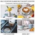 thumbnail image 5 of Blue Beach Coastal Coasters Set of 6, Absorbent Coasters for Drinks, Summer Nautical Coral Shell Botanical Vintage Coaster for Desk Coffee Table Protection, Home Decor House Warming Gifts 4", 5 of 8