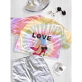 thumbnail image 3 of Love Shoes Red Heels Tie Dye Spiral Women -Image by Shutterstock, Female x-Large, 3 of 4