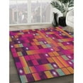 thumbnail image 2 of Ahgly Company Indoor Square Patterned Rose Red Novelty Area Rugs, 3' Square, 2 of 6