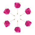 thumbnail image 1 of Ramilletes de Rosa Unique Bargains 6 Pcs Ceremonia de Boda Aniversario Cena Formal Rojo Rosa, 1 of 5