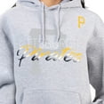 thumbnail image 3 of Women's G-III 4Her by Carl Banks Heather Gray Pittsburgh Pirates Shadow Logo Graphic Pullover Hoodie, 3 of 3