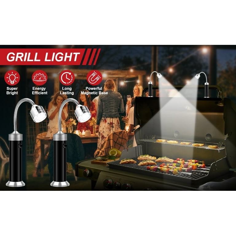  Grilling Gifts for Men, 2 Pack Magnetic Grill Lights