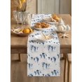 thumbnail image 3 of Sailboats Table Runner, Summer Blue Boat Seagull Beige Background Cotton Linen Kitchen Table Decoration Washable Dining Tabletop Runners for Home Party Decor 13x120 Inches, 3 of 9