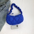 thumbnail image 2 of Bolso de mano acolchado con cordón para mujer, bolso Hobo para desplazamientos (azul), 2 of 8