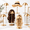 Gold-Round Base-4, variant on 4 Metal Hat Stand For Display 7.9-15.7" Round Base