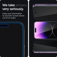thumbnail image 4 of Protector de pantalla Spigen Glastr EZ FIT Privacy para iPhone 14 Pro Max, 4 of 8