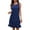 Dark Blue-06, variant on SPZTSX Womens Sleeveless Round Neck Light Denim Dress Ruffle Hem Loose Casual Summer Mini Shift Dress