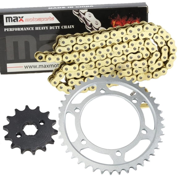 Max Motosports Gold Drive Chain & Sprocket Kit for Honda CRF150F 2003 2004 2005