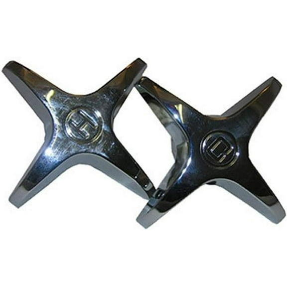 LASCO 01-5001 Chrome Plated Vise Grip Cross Handles for Universal Brands