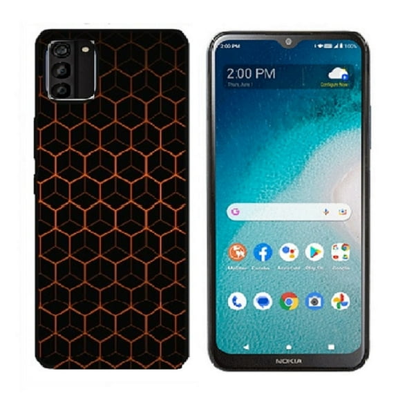 Phone Case for Nokia C300 N155DL, Silicone TPU Protective Phone Case (Black Honeycomb)