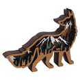 thumbnail image 2 of Decoración de madera, ornamento animal de madera, artesanías de madera múltiples, animal de madera tallada, valor inmejorable, 2 of 8