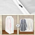 thumbnail image 3 of Dustproof Storage Bags Reusable Hanger Coat Clothes Garment Suit Cover Organizer Case, 3 of 7