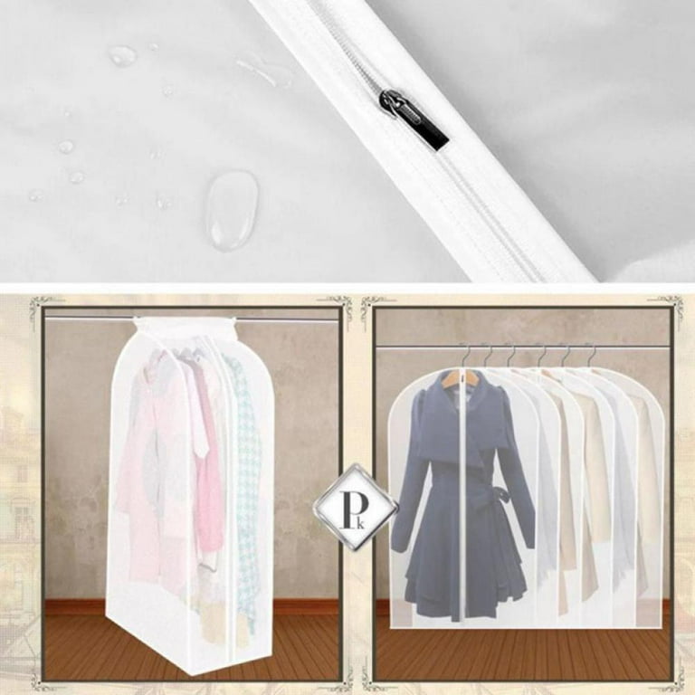 Hanging Garment Bag Lightweight Clear Dust Prevention Wardrobe