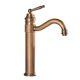 thumbnail image 1 of Grifo de lavabo de latón, grifo giratorio de un solo orificio para baño, caliente y frío, alto, 1 of 2