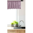 thumbnail image 3 of Ambesonne Harbour Stripe Window Valance, Patriotic Colors, 42" x 12", Violet Blue Vermilion, 3 of 3