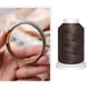 thumbnail image 2 of 1mm cuero artesanía costura costura hilo encerado DIY joyería cuerda cordón marrón Zulema Hilo de poliéster encerado, 2 of 8