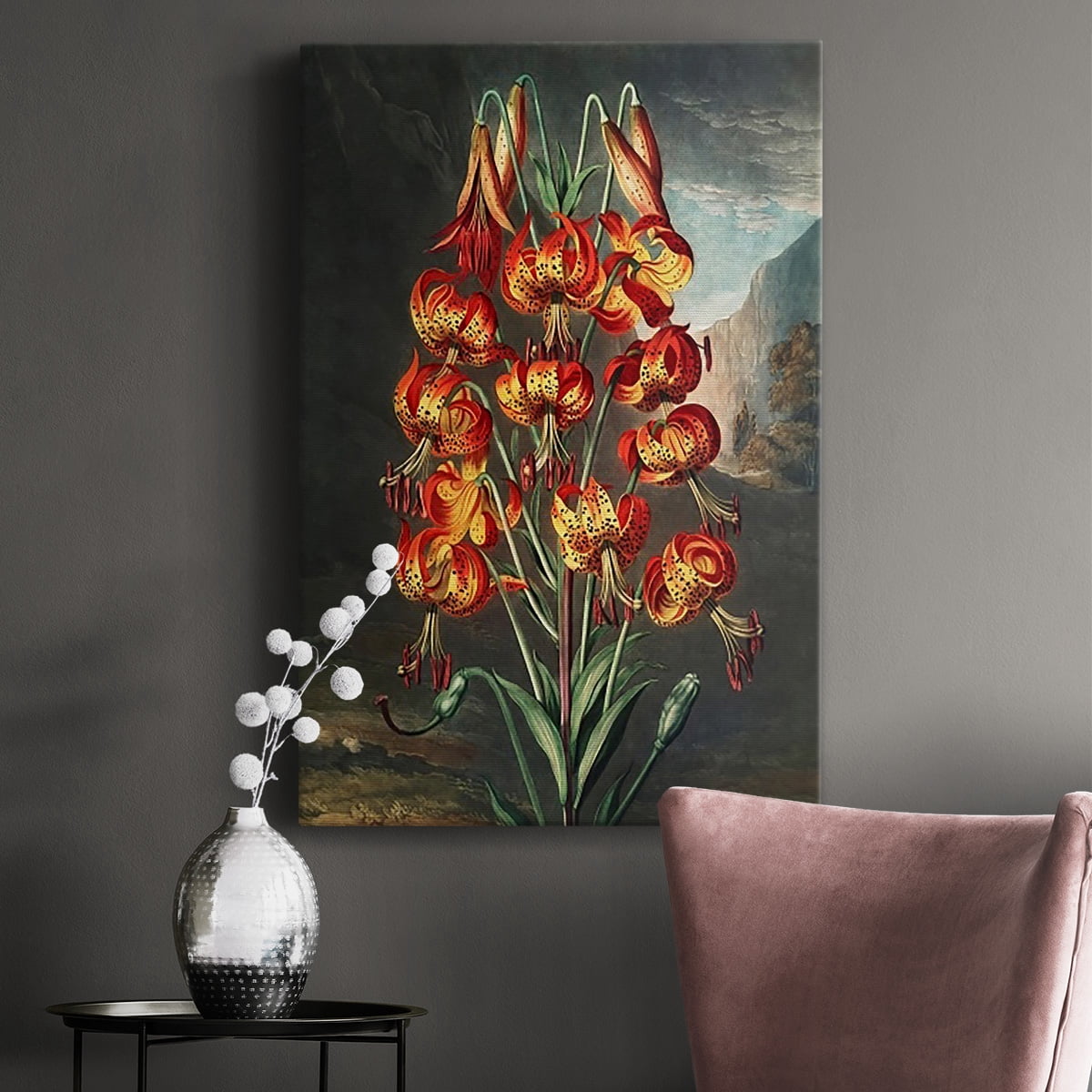 Temple of Flora III Premium Gallery Wrapped Canvas - Ready to Hang