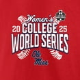 thumbnail image 4 of Men's Red Ole Miss Rebels 2025 NCAA Softball Women's College World Series Cut Off T-Shirt, 4 of 4