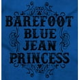 thumbnail image 2 of Country Barefoot Blue Jean Princess Zip Hoodie Sweatshirt Women Brisco Brands M, 2 of 5
