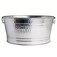 thumbnail image 5 of Sol Living Beverage Tub Large Ice Bucket with Handles Single Wall Stainless Steel Ice Bucket and Cooler for Wine, Drinks, Bar, Party, and Gift Beverage Cooler for Indoor and Outdoor Parties, 5 of 7