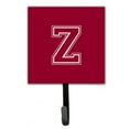 thumbnail image 2 of Letter F Initial Monogram - Maroon and White Leash or Key Holder, 2 of 7